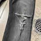 Vintage Helmut Lang ‘Overprint’ Low Rise Grey Bootcut Denim