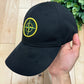 Stone Island Badge Logo Black Strapback Hat