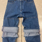 Y-Project Multi-Cuffed Blue Jeans