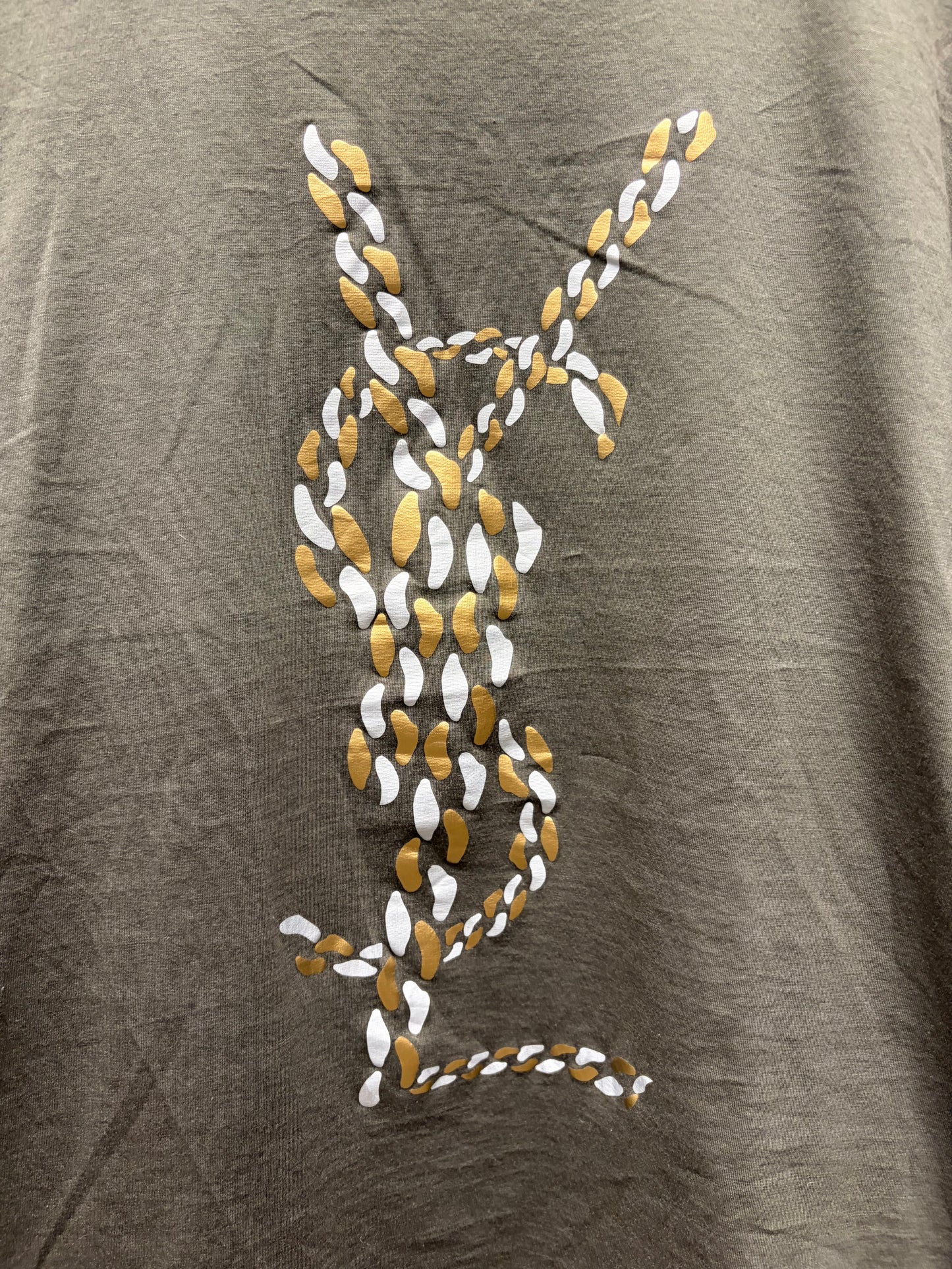 2000s Yves Saint Laurent ‘YSL’ Chain Logo T-Shirt