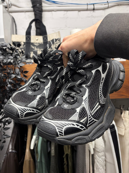 Balenciaga ‘3XL’ Black/Silver Oversized Low Top Athletic Sneakers