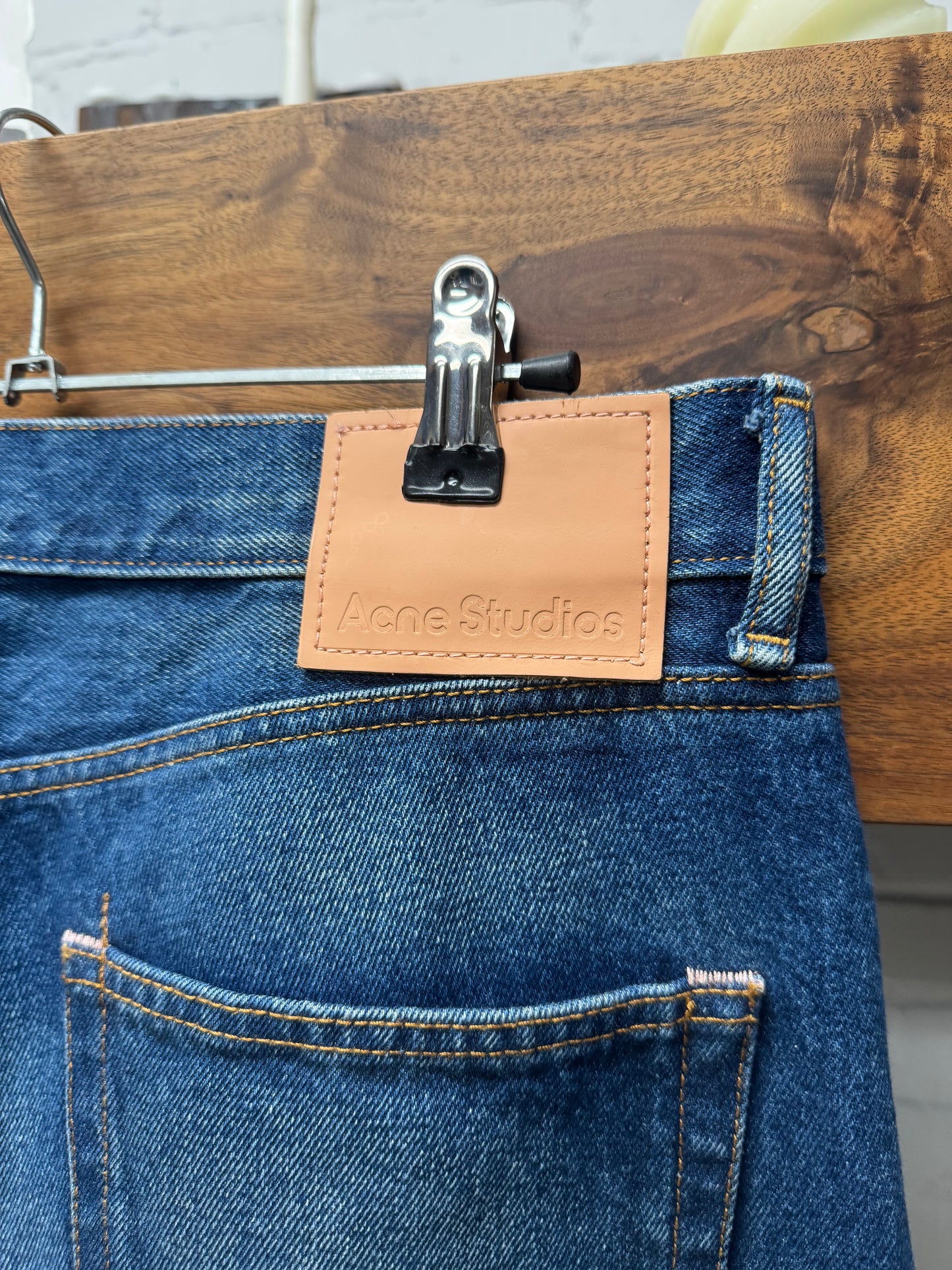 Acne Studios ‘Atlantis 1992’ Dirt Wash Blue Flared Cut Jeans