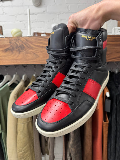Saint Laurent ‘SL/01’ Court High Leather Trainers