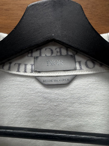 2020 Dior x Daniel Arsham ‘Newspaper Print’ Denim Trucker Jacket