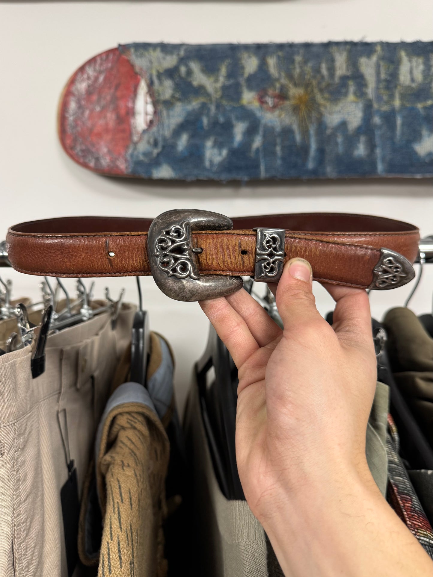 Chrome Hearts ‘3 Piece’ Western Buckle Belt