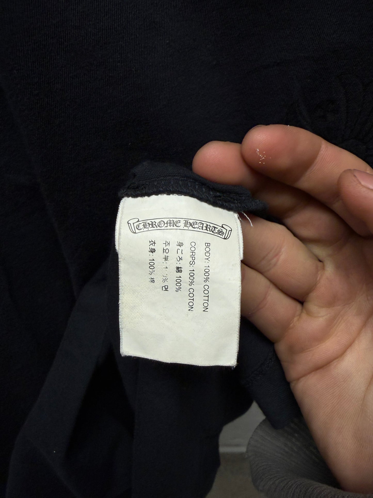 Chrome Hearts Black ‘Plus Cross’ Graphic T-Shirt