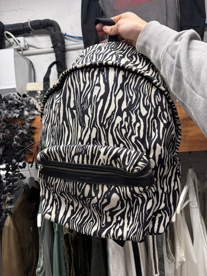 Saint Laurent Zebra Print ‘City’ Backpack