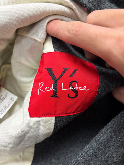 Yohji Yamamoto ‘Y’s’ Red Label Cropped Grey Wool Military Jacket