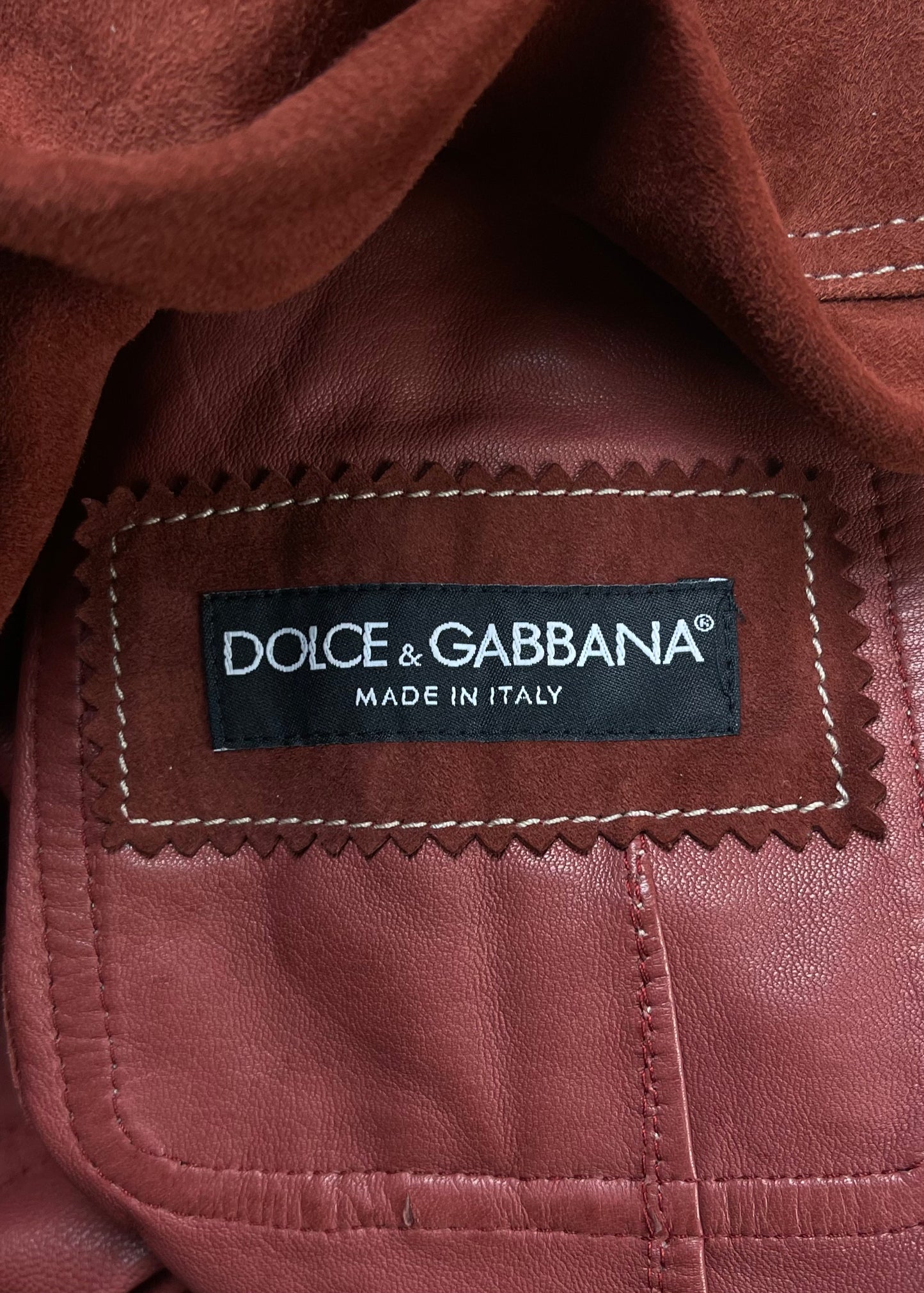 Dolce & Gabbana Mainline Runway Suede Leather Lined Trucker Jacket