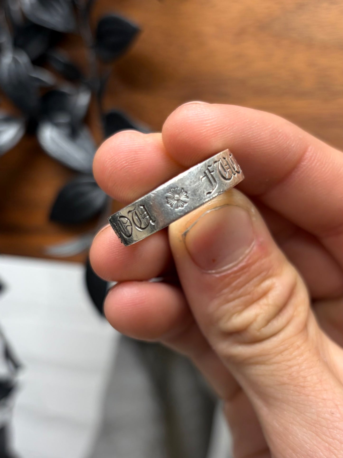 Chrome Hearts ‘Fuck You’ 925 Silver ‘Spacer Ring’