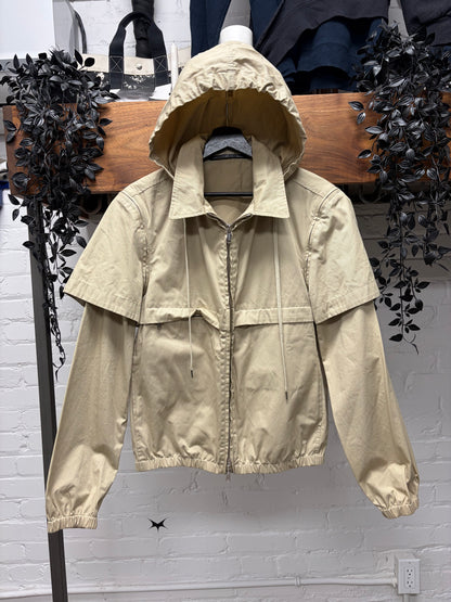Kris Van Assche Detachable Sleeve Canvas Windbreaker Jacket