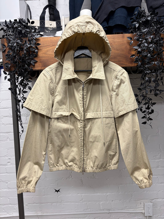 Kris Van Assche Detachable Sleeve Canvas Windbreaker Jacket