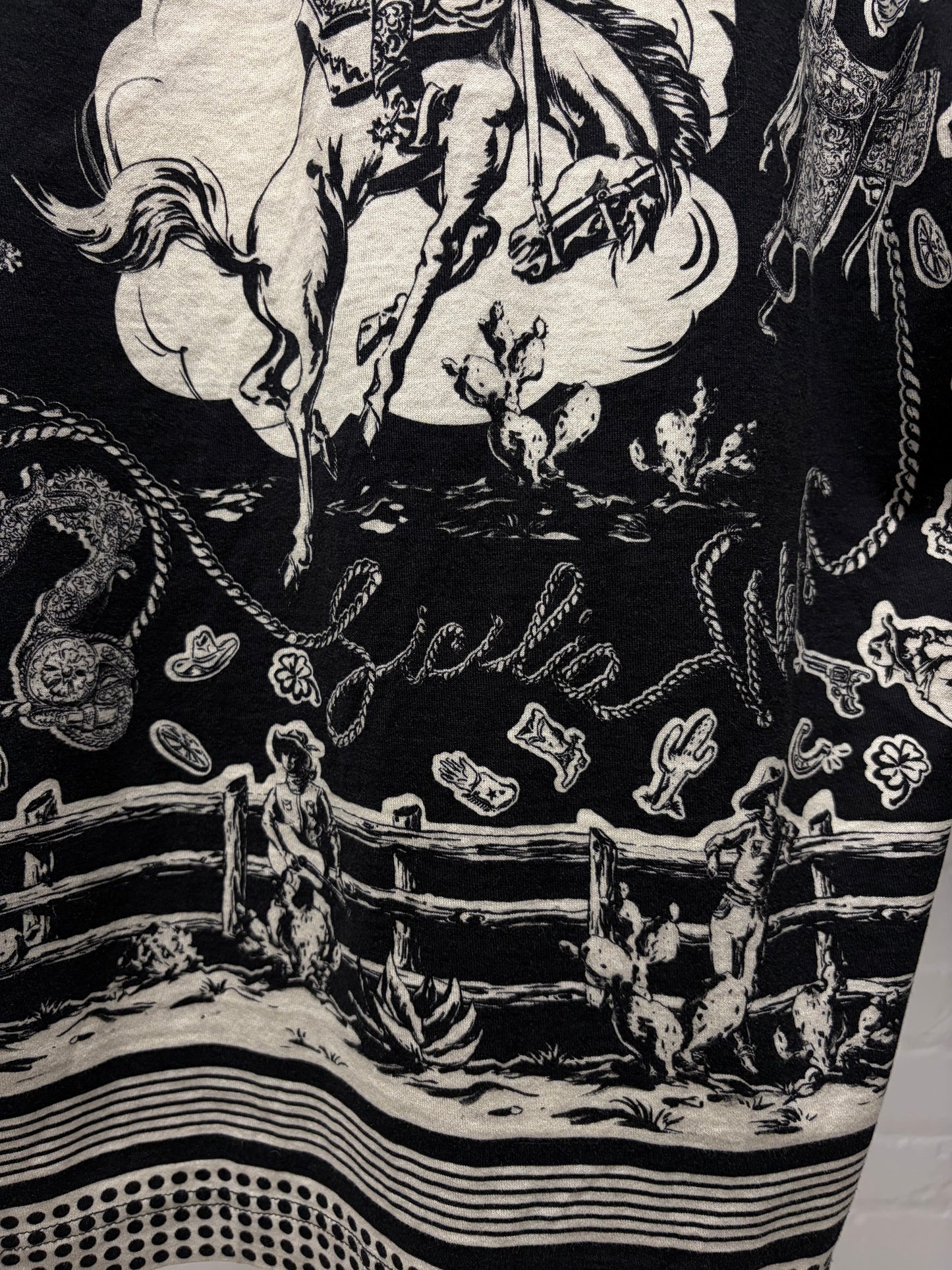 SS2018 Dolce & Gabbana ‘Sicilio Cowboy’ Western Graphic T-Shirt