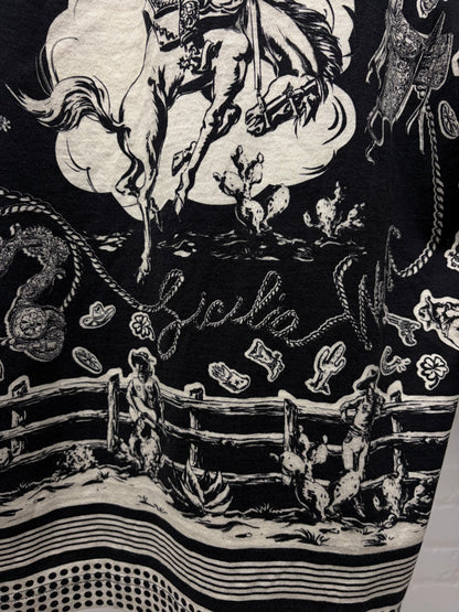 SS2018 Dolce & Gabbana ‘Sicilio Cowboy’ Western Graphic T-Shirt