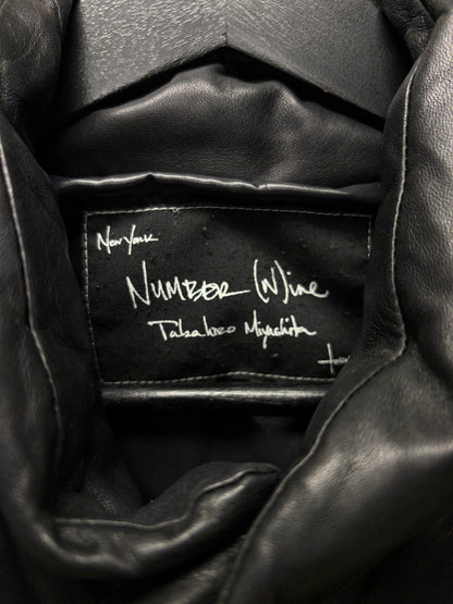 AW2007 Number (N)ine ‘Love God Murder’ Leather/Down Fill Vest