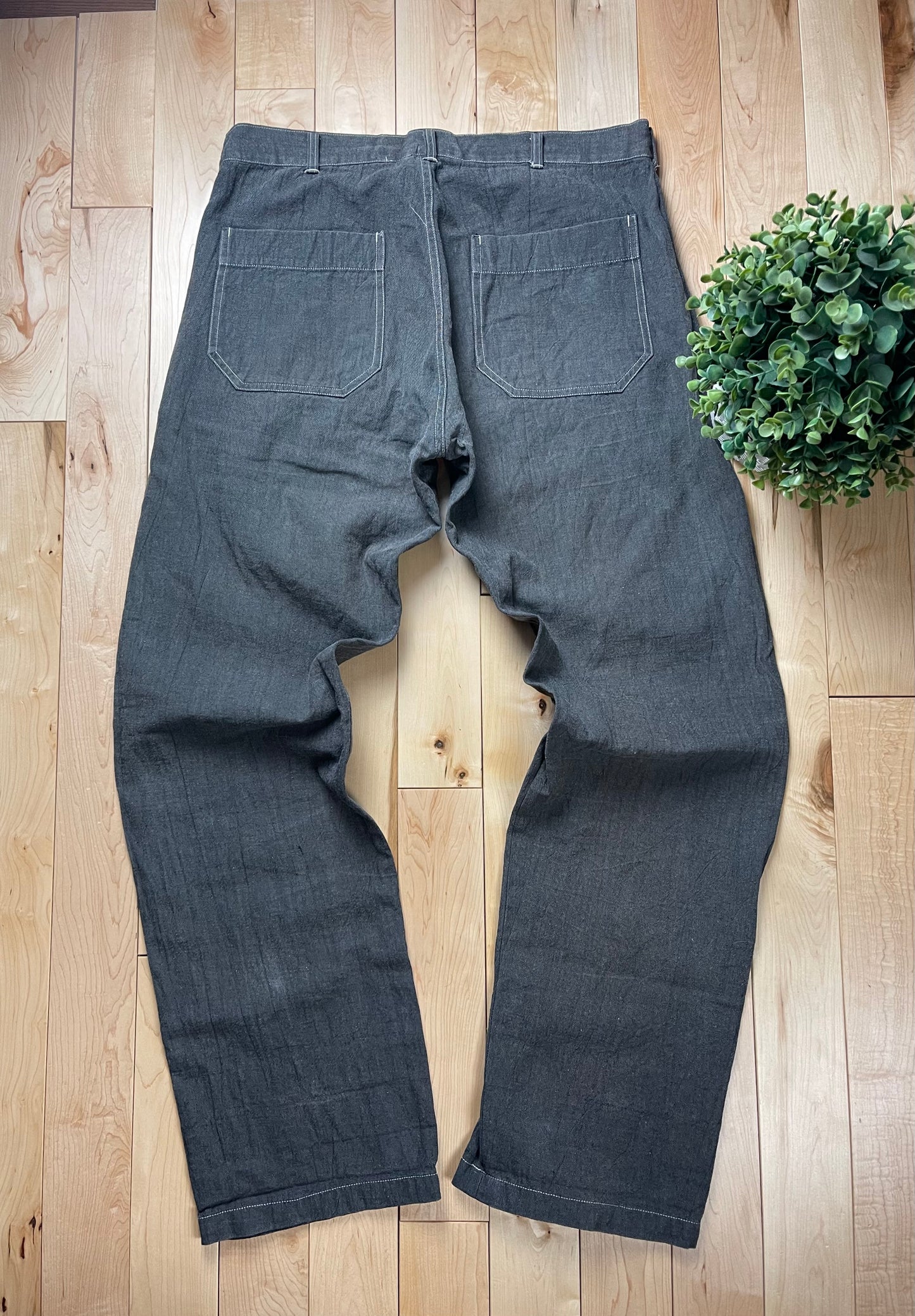 1999 Comme Des Garcons Homme Wide Leg Work Denim