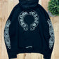 Chrome Hearts Horseshoe Logo Black Pullover Hoodie