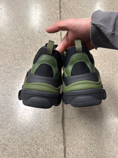 Balenciaga Triple S ‘Black Khaki’ Low Top Sneakers