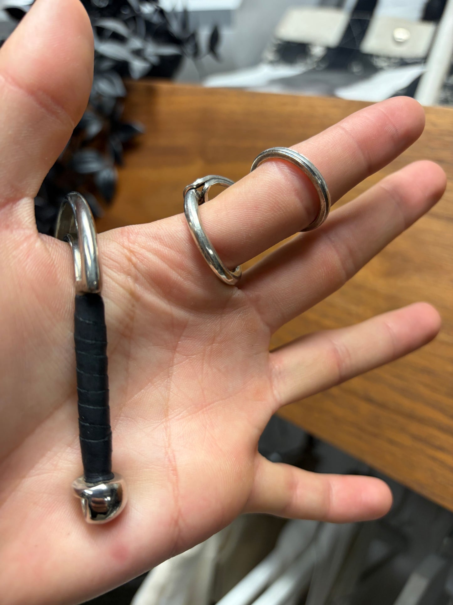 Werkstatt:Munchen ‘Interconnected’ 925 Silver Double Ring