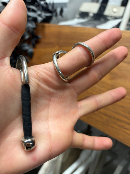 Werkstatt:Munchen ‘Interconnected’ 925 Silver Double Ring
