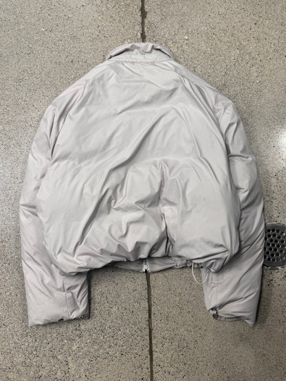 Acne Studios Padded ‘Cloud Grey’ Collared Zip-Up Bomber Jacket