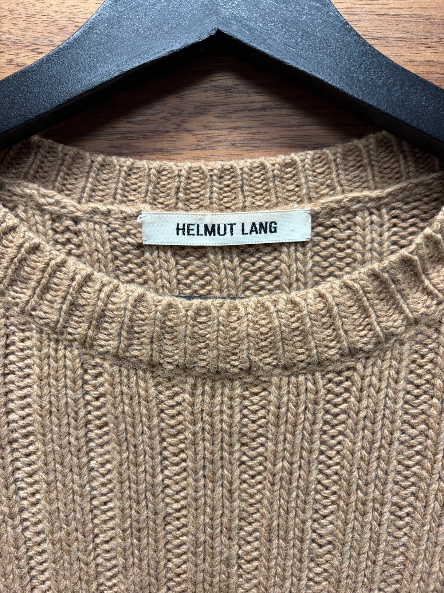 AW2003 Helmut Lang Ribbed Wool Military Inspired Sweater