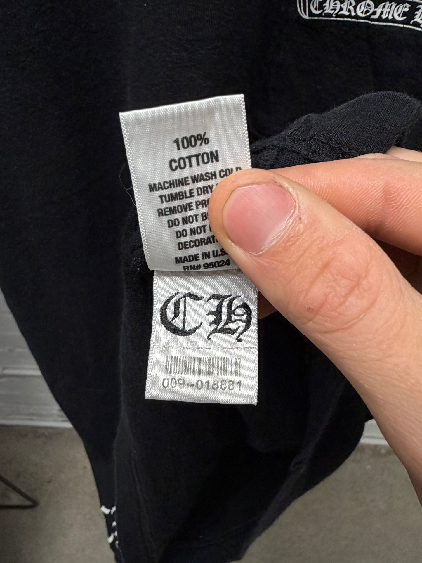 Chrome Hearts ‘Mini Plus Cross’ Pointallism Graphic T-Shirt