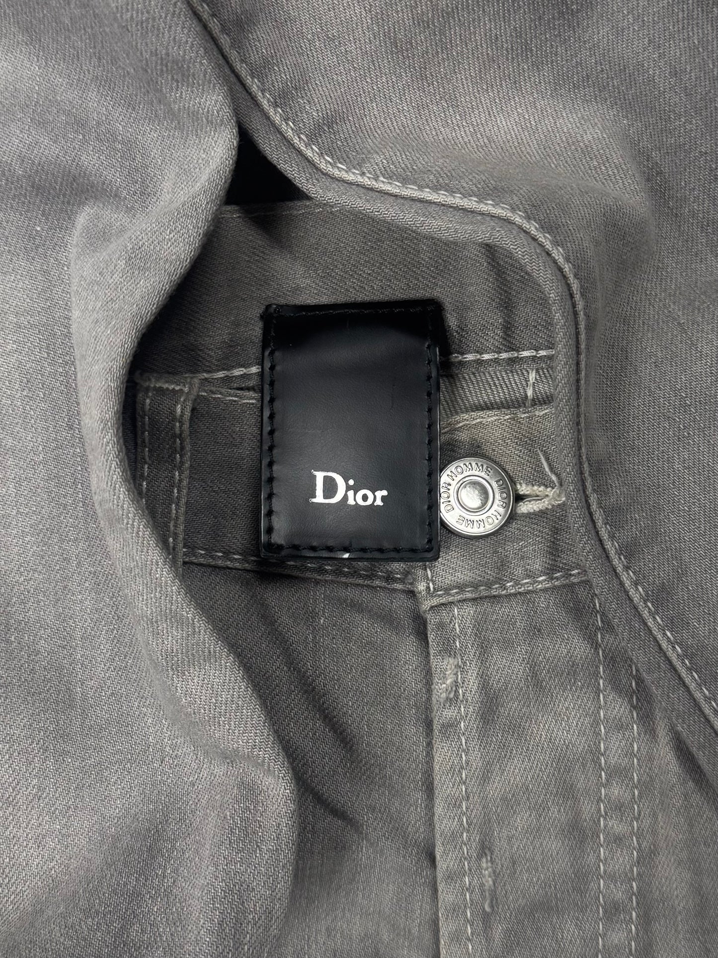 Dior Homme Washed Grey Skinny Jeans