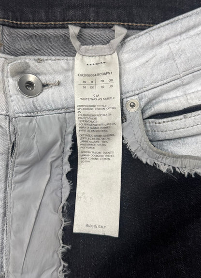 SAMPLE Rick Owens ‘Torrence Cut’ Waxed White Denim