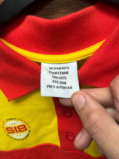 SS2018 Vetements x ‘DHL’ Staff Uniform Reworked Polo