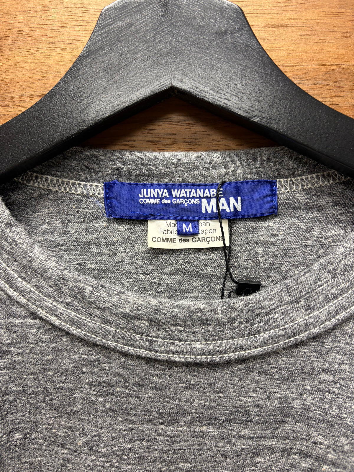 2010 Junya Watanabe Contrast Stitch Heather Grey Long Sleeve Shirt
