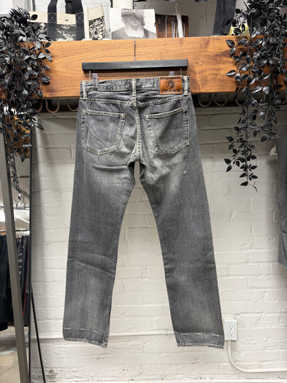 2000s Hysteric Glamour Studded ‘Washed Grey’ Skinny Jeans