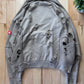 2023 Cav Empt Destroyed Bomber Zip Sweater