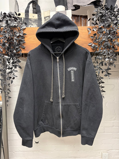 Chrome Hearts ‘T-Bar Logo’ Black  925 Silver Dagger-Zip Hoodie
