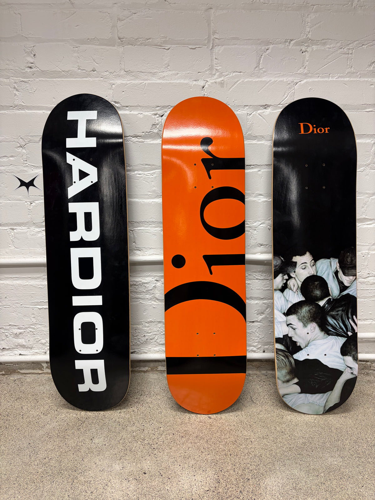 AW2017 Dior Homme x Dan Witz ‘Moshpit’ Complete Set of 3 Skate Decks