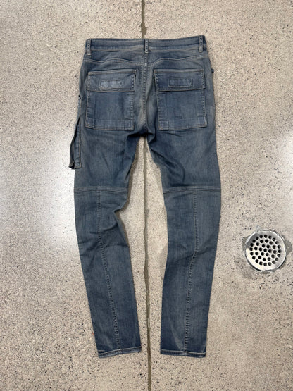 SS2019 Rick Owens ‘Memphis Cut’ Washed Blue Denim