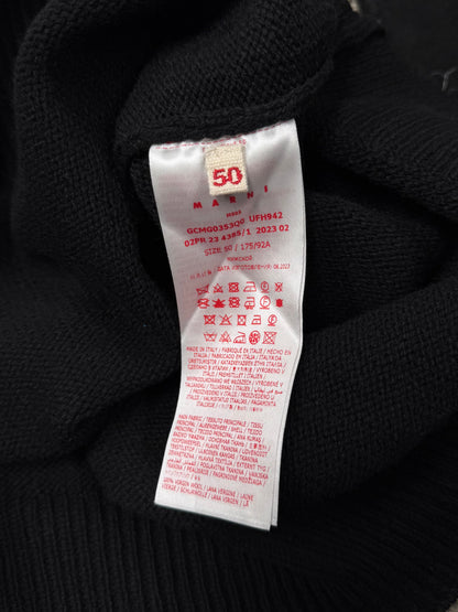 Marni Wool Appliqué Logo Knit Sweater
