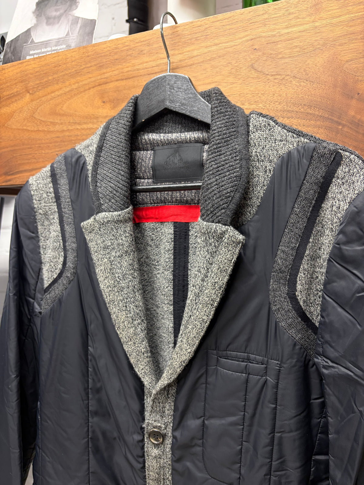 AW2009 Undercover ‘Earmuff Maniac’ Knit/Nylon Padded Hybrid Sport Coat