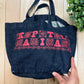 Kapital Red ‘Paisley Logo’ Denim Tote Bag