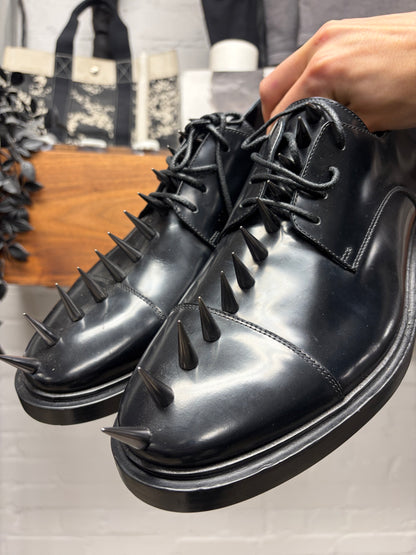 Pre-AW2018 Balenciaga ‘Spike’ Studded Black Leather Derbys