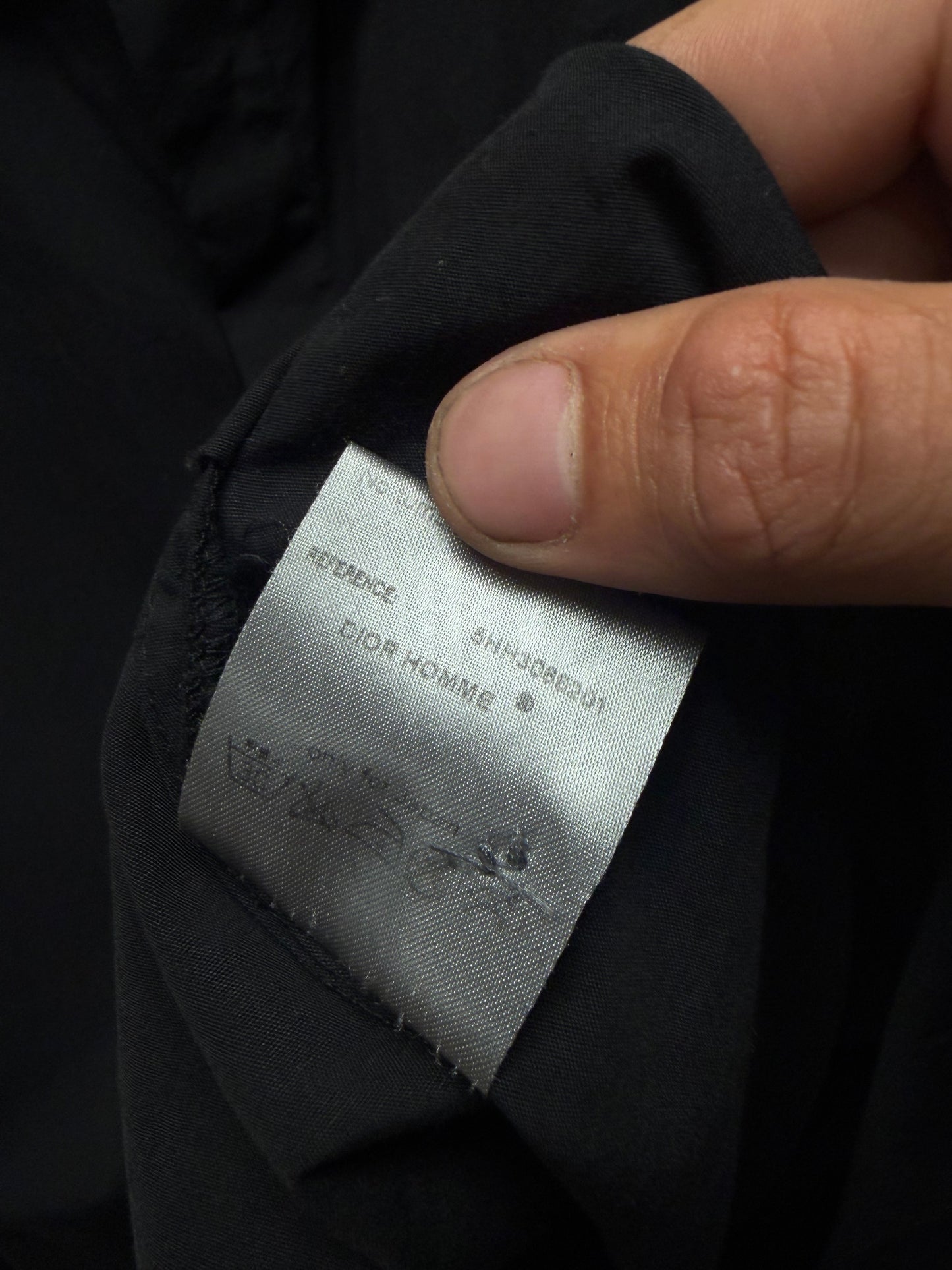 AW2005 Dior Homme ‘In the Morning’ Bee Embroidered Logo Button Up Shirt