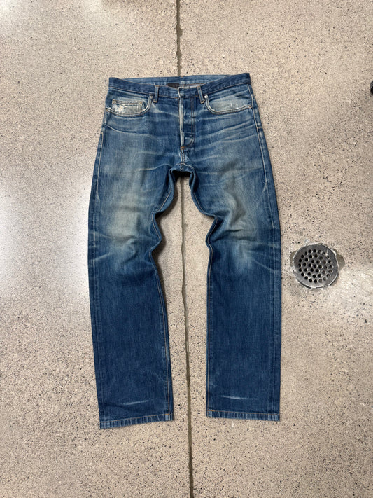 Dior Homme ‘Natural Fade’ Blue Washed Skinny Denim