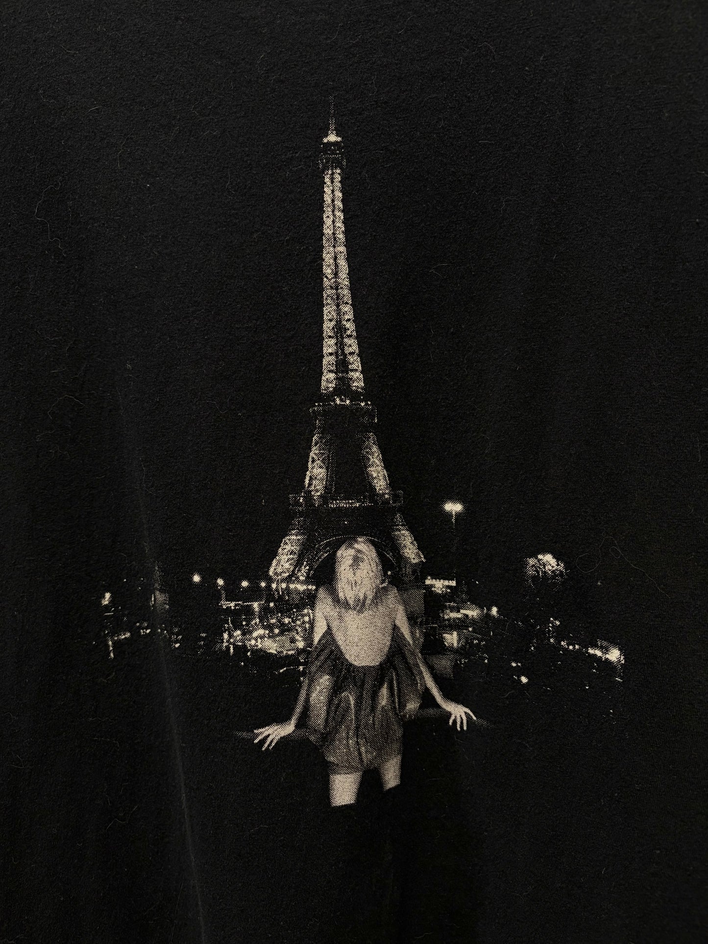 SS2018 Saint Laurent ‘Eiffel Tower’ Black Graphic T-Shirt