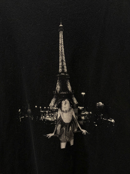 SS2018 Saint Laurent ‘Eiffel Tower’ Black Graphic T-Shirt