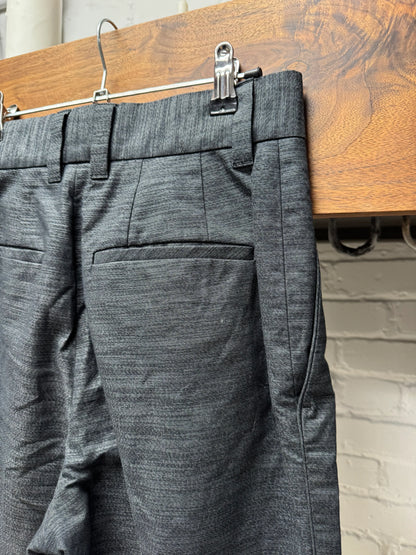 Issey Miyake Flared Leg Black Pleated Trousers