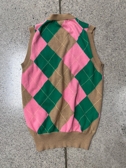 2008 Junya Watanabe ‘Diamond’ Knit Sleeveless Cardigan