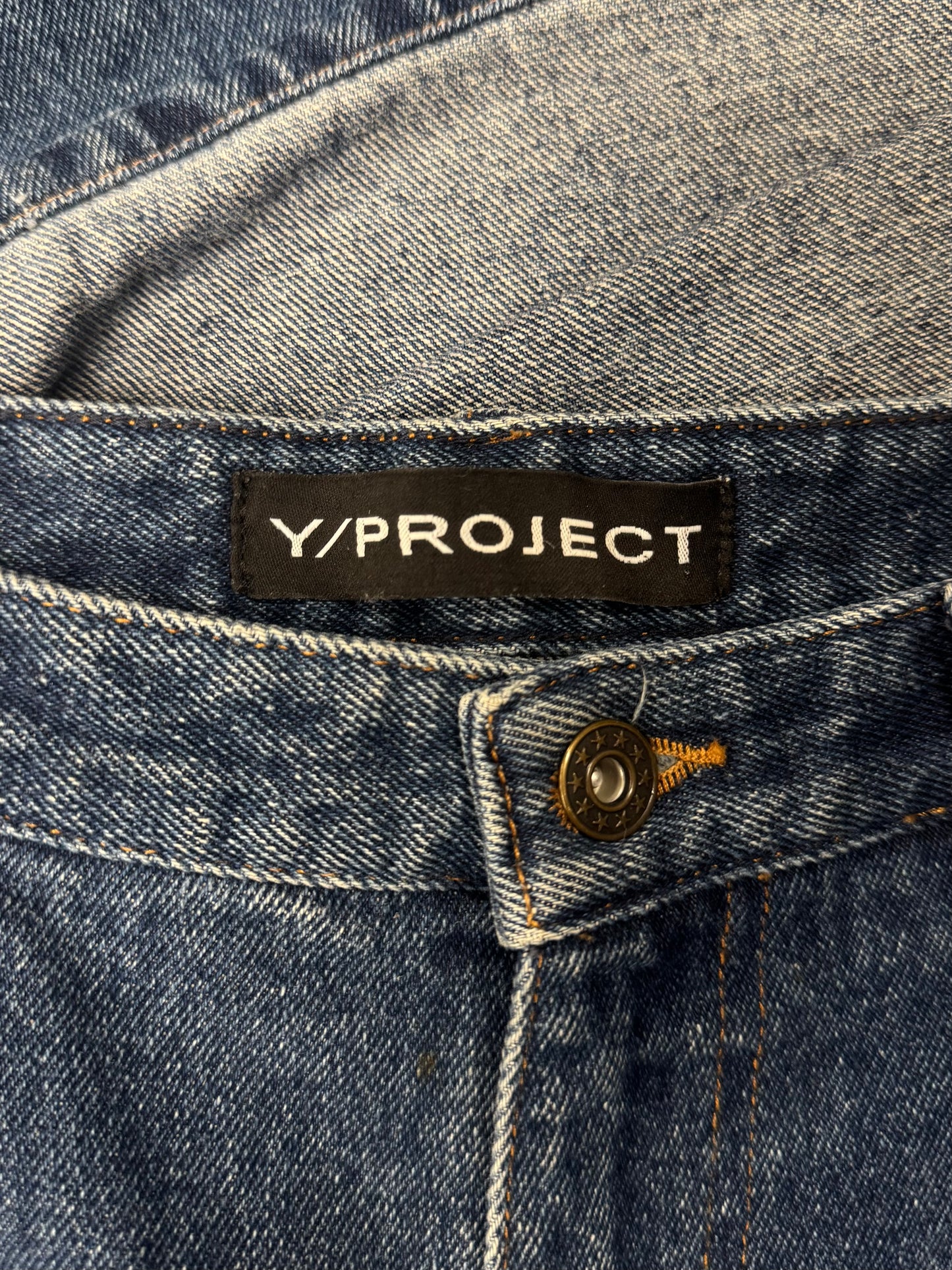 Y-Project Multi-Cuffed Blue Jeans