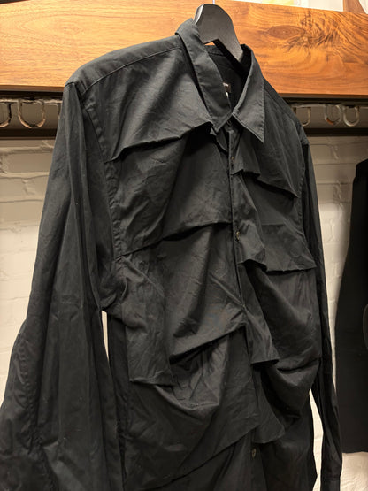 2018 Comme Des Garçons Homme Plus Layered Panel Button Up Shirt