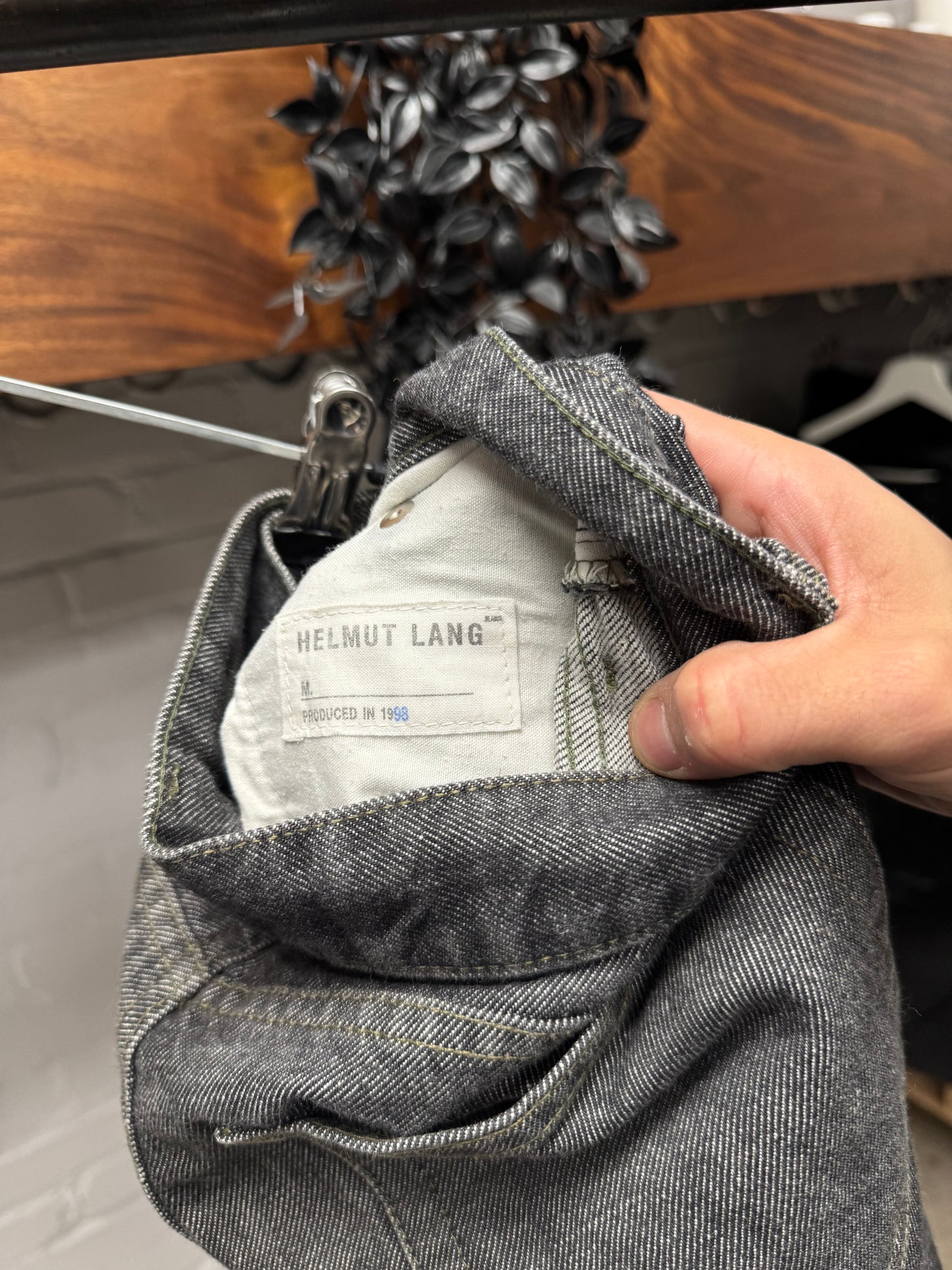 1998 Helmut Lang ‘Stone Wash’ Grey Bootcut Denim