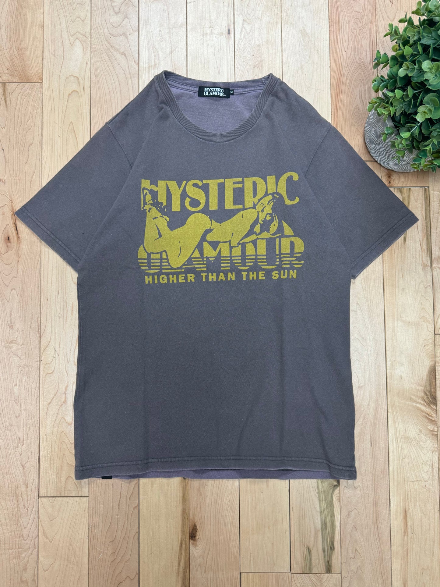 Hysteric Glamour ‘Higher Than The Sun’ Faded Brown T-Shirt